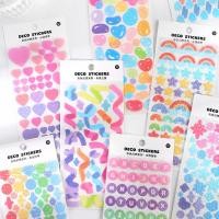 ราคา ZICAN 1 Sheet Color Fantasy Series Laser Stickers Ribbon PVC Waterproof Deco Sticker Journal Phone DIY Scrapbooking Design Material School Stationery (4364729937)