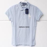 ราคา Ralph Lauren skinny fit big pony polo washed blue (618814816)