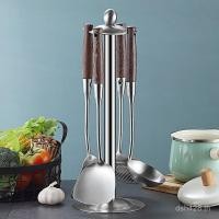 ราคา ไม้พายปีกไก่ไม้กระชอนช้อนสแตนเลสเครื่องครัวทอดชุดเต็มผัดซุปช้อนไม้พาย304zqชุดครัวเรือน PRDW (45202405265)