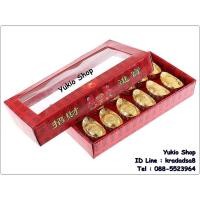 ราคา ก้อนทองใหญ่ / เงินหยวนเป่า (ลายเหรียญจีนโบราณ ขนาด 4.5 x 2.7 x 2.4 cm.) ซื้อ 11 ก้อน แถม 1 ก้อน (1891667623)