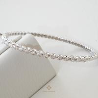 ราคา Gems Heritage : กำไลข้อมือเพชรครึ่งข้อมือ เรือนทองคำขาว 18k(blwg84) (22613049536)