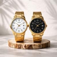 ราคา ข้อมือชายCASIO สีทอง กันน้ำได้50M (53254438981)