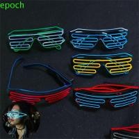 ราคา EPOCH แว่นตาเรืองแสง LED, แว่นตานีออนสีสันสดใสไร้สาย, อุปกรณ์บาร์ แว่นตาเรืองแสงสีคู่สุดเท่เรืองแสง อุปกรณ์คลับ (56755390939)