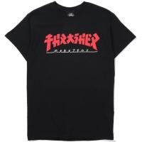 ราคา หยาง1 THRASHER เสื้อยืดแขนสั้นพิมพ์ลายเปลวไฟสําหรับผู้ชายและผู้หญิง (15199471853)