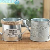 ราคา FARLE แจกัน Vintage Iron Sheet Garden นูน Wrought (47655429467)