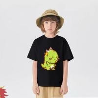 ราคา 【HOT】 Dinosaur Print Cotton Top baby Clothes Unisex T-shirt for kids Boy Girl Short Sleeved T-shirt 100-150 (26804285225)