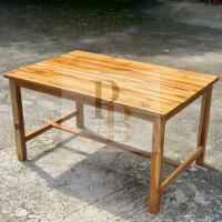 ราคา โต๊ะไม้สักแท้ ขนาด 90x140 ซม. | ใช้เป็นโต๊ะกินข้าว โต๊ะทำงาน Teakwood Table – 140x90 cm | Dining / Work Table (40517783928)