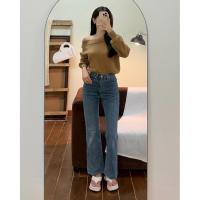 ราคา เสื้อไหมพรม เกาหลี ทรงเก๋ กางเกงยีนส์ ้อวสูง ป้าย Big John Sister (41873789967)