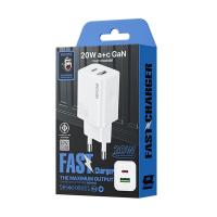 ราคา Adapter 2 Ports (1USB+1Type-C) Charger WEKOME (20W,WP-U60) White ประกัน 1Y หัวชาร์จ (29713471224)