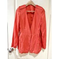 ราคา ‼️พร้อมส่ง‼️สูทเกาหลี สูทแฟชั่น เบรเซอร์ คอเปลือย สีส้ม สดใส (8298412477)