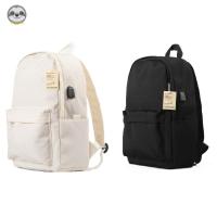 ราคา สไตล์ญี่ปุ่น มูจิ สไตล์/สีทึบกันน้ําพร้อมกระเป๋าเป้สะพายหลัง ยูเอสบี/กระเป๋าเป้สะพายหลังเดินทางคอมพิวเตอร์ (42001899059)