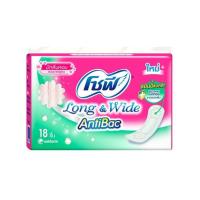 ราคา SofyLong&Wide Antibacโซฟีแผ่นอนามัยลอง&ไวด์แอนตี้แบคมาตรฐานมีกลิ่นหอม (7278652934)