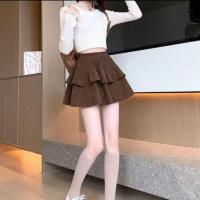ราคา Brown Mini Skirt กระโปรงลูกฟูกสีน้ำตาล (29332171579)