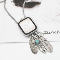 ราคา สร้อยคอนาฬิกาสายจี้ขนนกสร้อยข้อมือโลหะรุ่นยอดนิยมของ Amazon สำหรับ Apple Apple iWatch (28467512931)