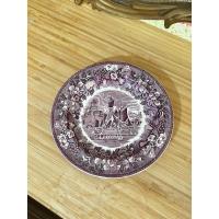 ราคา จาน Wedgwood สีม่วง Collectible Ferrara Seaport Ship Purple Plate (26730137612)