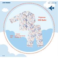 ราคา ชุดนอน bblvไซด์ xL(4-5ขวบ) LINE FRIENDS WITH BABYLOVETTX (27192817360)