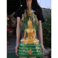 ราคา พระนาคปรก นาคปรกสีเขียว7เศียร หน้าตัก9นิ้ว ฐานกว้าง 12นิ้ว สูง 21 นิ้ว (11892272290)