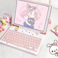 ราคา (คีย์บอร์ดภาษาไทย+เคส)สีลูกกวาดiPad 10.2 gen7/8/9/10.9 Air4/5 ซองหนัง iPad พร้อมเคสคีย์บอร์ดไร้สาย 9.7 Air3 Pro10.5 (28665770949)