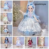 ราคา GUADALUPE1 BJD Dolls, with Clothes Dress Up Simulated Eye Hinge Doll, Mini Dolls 3D Eyes 1/6 BJD 30cm Removable Joints Doll Girls (56703982064)