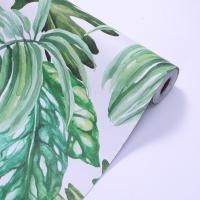 ราคา Hijau สติ๊กเกอร์วอลเปเปอร์ติดผนังลายใบไม้สีเขียวใหม่ล่าสุด (28765280286)