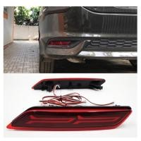 ราคา Flightcar ไฟท้าย ไฟตัดหมอก LED สะท้อนแสง กันชนหลัง สีแดง สําหรับ Honda City 2017 2018 (25705829496)