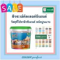 ราคา **ส่งฟรี** จระเข้ สีคัลเลอร์ซีเมนต์ สำหรับผนังปูนฉาบ หรือ อิฐ​​​​​​​ (ไม่บรรจุถังใส่) มีเฉดสีให้เลือก (2109860087)