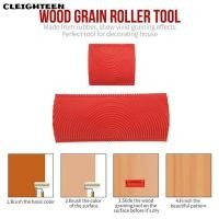 ราคา CLEIGHTEEN ไม้ GRAINing เครื่องมือเลียนแบบไม้ GRAINing ทนทานยางผนังจิตรกรรม (50354302260)