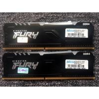 ราคา DDR4(3200)16GB (8GBX2) Kingston (FURY Beast RGB/KF432C16BBAK2/16) (25964784285)