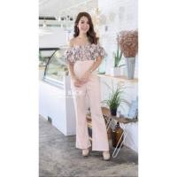 ราคา จั้มสูทขายาว จั้มสูทเกาะอก จั้มสูทงานป้าย (1899804307)