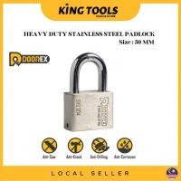 ราคา DOOREX 50 MM Heavy Duty Anti แผ่นสแตนเลสล็อคคีย์ระบบเหมือน Mangga Tahan Karat Kunci Gembok (47454811104)