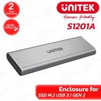 ราคา UNITEK S1201A Enclosure for SSD M.2 USB 3.1 GEN 2 กล่องใส่เอสเอสดี M.2 ของแท้ ประกันศูนย์ 2ปี (57051213414)