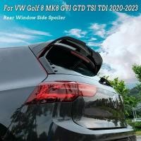 ราคา For Volkswagen Golf 8 MK8 GTI GTD TSI TDI 2020-2023 Gloss Black Car Rear Windows Side Spoiler Wing (49252574149)