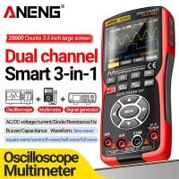 ราคา ANENG มือถือแบตเตอรี่มัลติมิเตอร์ 25000 นับ True RMS มัลติมิเตอร์ดิจิตอลยานยนต์ Oscilloscope มัลติมิเตอร์ 2 ช่อง 50MHZ (40601235539)