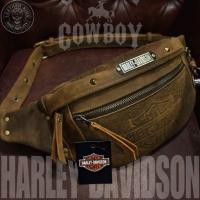 ราคา HD COWBOY เปิดตัว กระเป๋าคาดเอว, อก #หนังวัวนูบัค เกรดA แน่นๆ รุ่น "คาวบอย" (27539062780)