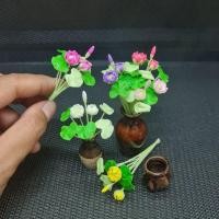 ราคา ดอกบัวหลวงมินิ ดินปั้น ช่อเปล่า ไม่รวมแจกัน (23990177061)