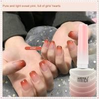 ราคา Hanbi ยาทาเล็บเจล UV LED กึ่งโปร่งใส สีชมพู สีนู้ด 36 สี สําหรับตกแต่งเล็บ (23835699264)