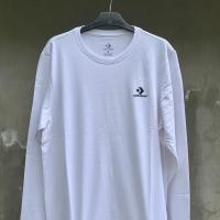 ราคา เสื้อเชิ้ตแขนยาวสีขาวโลโก้ Converse Chevron ดั้งเดิม (20654465997)