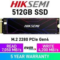 ราคา 512GB SSD (เอสเอสดี) HIKSEMI FUTURE CONSUMER SSD - PCIe 4x4/NVMe M.2 2280 (HS-SSD-FUTURE 512G) (22640725087)