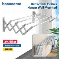 ราคา พับได้ราวตากผ้าติดผนัง ที่ตากผ้า 3/4/5ราว สแตนเลส ที่แขวนผ้า ราวตากผ้า ไม่เป็นสนิม (27104567930)