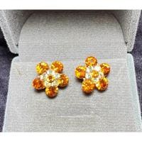 ราคา ต่างหูพลอย บุษราคัม (40501369972)