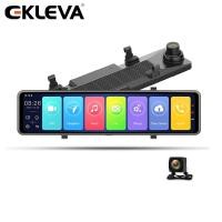 ราคา EKLEVA Android 10 4+64G 12" Mirror Car DVR Dual Lens FHD 1080P with WIFI GPS Navigation and ADAS Special Mount 4G Car Black Box (22631181552)