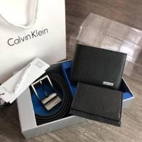 ราคา ของแท้ % Calvin Klein Jeans Leather Belt & Wallet Set (1273563682)