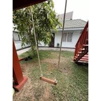 ราคา ชิงช้าไม้ ทำจากไม้สักเก่า แข็งแรง เจาะรูพร้อมร้อยเชือก (ไม่รวมเชือก) (8106607162)