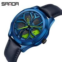 ราคา Sanda ขายดี นาฬิกาข้อมือควอตซ์แฟชั่น สไตล์สปอร์ต หรูหรา สําหรับผู้ชาย 1065-116 (17351233161)