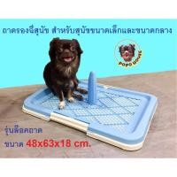 ราคา ห้องน้ำสุนัข ถาดรองฉี่สุนัข Dog Toilet รุ่นล็อคถาด ขนาดใหญ่ 48x63 ซม.แถมฟรี เสาสำหรับสุนัขตัวผู้ (2244067902)