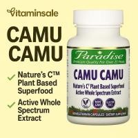 ราคา Paradise Herbs Camu Camu 500mg 60 Veggie Caps | Natural Vitamin C Antioxidant (2799399541)