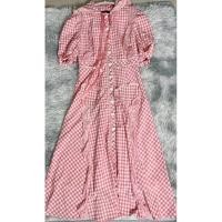 ราคา ชุดเดรสยาวมือสองงานป้าย widelia@real size M (29880557932)