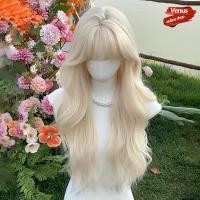 ราคา ✳️ขายดีที่สุด✳️ #SALE # โกลเด้น วิกผมยาว วิกผมหญิง แฮร์พีชผมลอน วิกผมลอนคลื่น ผมปลอมคุณภาพสูง 65CM-70CM วิกผมยาวลอน (42216816660)