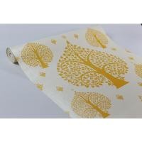 ราคา วอลเปเปอร์ลายไทย วอลเปเปอร์ติดผนังลายต้นโพธิ์ ลวดลายที่เน้นความเป็นไทย (14122208889)