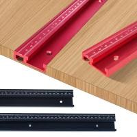 ราคา 1Pc T-Track 45 Chute with mm/inch Scale Alloy Red T-tracks Slot Miter Track 40cm 60cm Woodworking Saw Table Workbench DIY Tools (25277329617)
